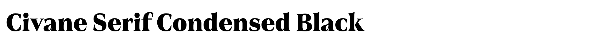 Civane Serif Condensed Black image